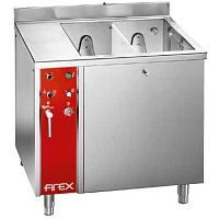 Vegetable washer kitchen sink DREENER LINEdoublewithout drainboardstainless steel