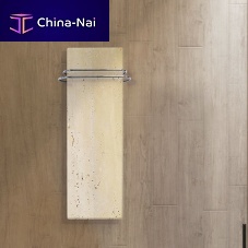 Electric heated towel rail Le Fante Travertino1001 w...1500 wcontemporarynatural stone