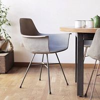 Contemporary chair HAUTEVILLEoutdoorindoorconcrete