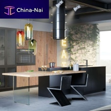 Contemporary kitchen LUISAplywoodstoneisland
