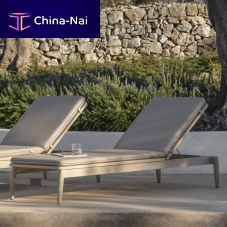 Contemporary sun lounger David fabricteakrope