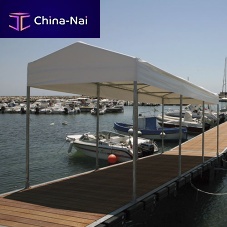 Plastic gazebo for docks