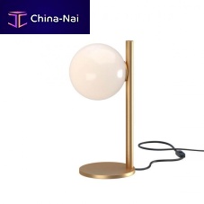 Table lamp TALISmetalblown glassopal
