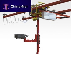 Horizontal transfer movement lift mast