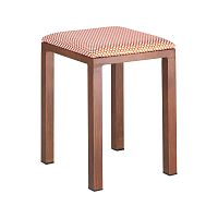 Contemporary stool QUADROfabricaluminum baseupholstered
