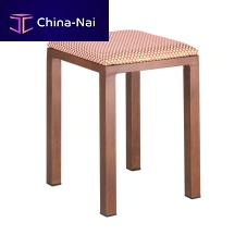 Contemporary stool QUADROfabricaluminum baseupholstered