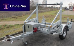 Cable drum trailer BKT 1x seriessingle-axletowedfor cable transport and laying