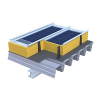 Pitched roofing panel ALUPLUSSOLARmetalmetal lookwith intergrated insulation