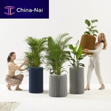 Acoustic planter ZENfabricroundcontemporary