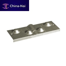 Drilled machined steel plate FR170