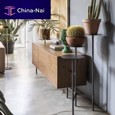 Contemporary sideboard IKEBANAwoodenmetalwith shelf
