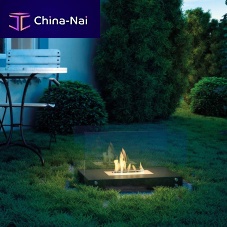 Glass bioethanol burner HOTEL/TVsteelrectangularcontemporary
