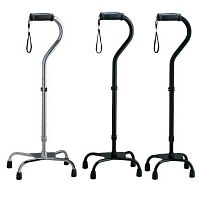 Walking stick with offset handle CMS-40 seriesquadripod