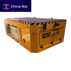 Radio-controlled rail transfer car for heavy loads