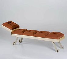 Original design chaise longue CIOCCOSOFfabricwoodenpowder-coated steel