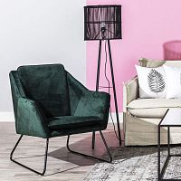 Contemporary armchair INMERSE fabricironwith removable cushion