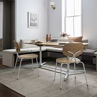 Contemporary chair Santindoorfabricwood veneer