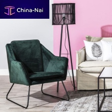Contemporary armchair INMERSE fabricironwith removable cushion
