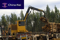 Swing-arm log loader 220Dtruck-mountedtrailerable