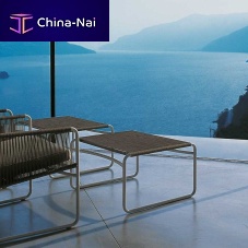 Contemporary footrest HARP 711stainless steelpolyesteroutdoor
