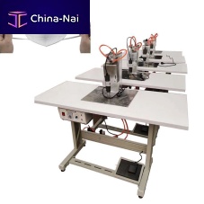 Ultrasonic welding machine with foot pedal