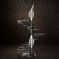 Spiral staircase SKULPTURA : "LEAF" SILVERmetal stepmetal framehome