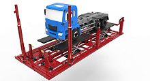Heavy truck car repair bench POWER TRUCK REVOLUTIONwith liftwith pulling arm20 ton