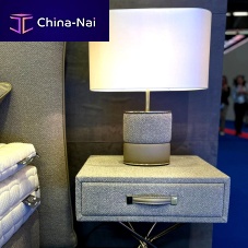 Bedside table lamp Glam metalfabriccontemporary