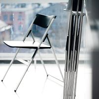 Contemporary chair P08indoorstainless steelpolyamide