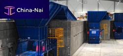 Mixed waste compactor MTC-1400-50 seriesstationaryhydraulic