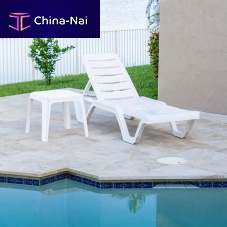 Contemporary sun lounger Lara polypropylenepolypropyleneadjustable backrest