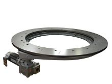 Rotary indexing ring belt-drivefor stepper motors