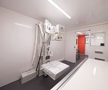 Multipurpose radiography mobile radiology room