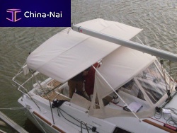 Sailboat Bimini top oc31-bicockpithelm stationaluminum frame