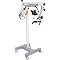 Dental surgery microscope SmartOPTICon casters