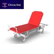 Electric examination table ELEVA Eheight-adjustablewith adjustable backreston casters