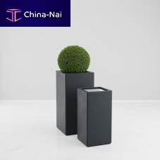 Polyester plant pot CHLORISfiberglassresinsquare