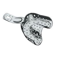 Partial denture dental impression tray 28.601 seriesperforated