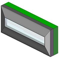 Diffuse reflective photoelectric sensor iC-LO rectangularinfrared