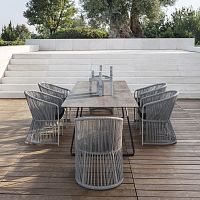 Contemporary garden chair TIBIDABOpatiofor balconiesfabric