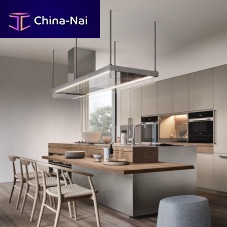 Contemporary kitchen CONVIVIUM, BUILT-IN SNACK BARoakstainless steelFenix NTM®