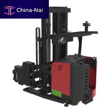 Electric forklift stand-on