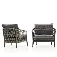 Contemporary armchair ERICA '19fabricropecast aluminum