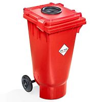 Plastic waste bin 271776Wfor hazardous wastewaste oilwith lid