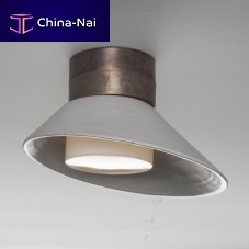 Contemporary ceiling light CHAPEAU!roundblown glassaluminum