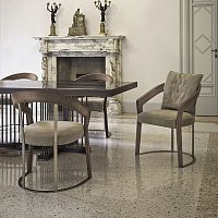 Contemporary chair FRANCES indoorfabricleather