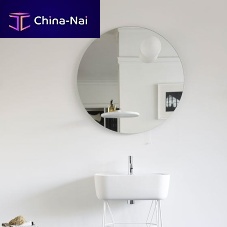 Wall-mounted bathroom mirror FLOATcontemporaryroundmetal