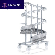 Transport cart galvanised steelportalwith swivel casters