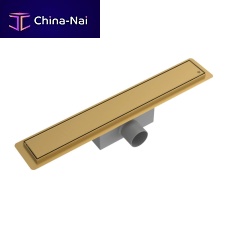 Stainless steel linear shower drain A862-Lbrushed stainless steelhigh-resistancecontemporary