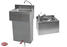 Wall-mounted hand basin countertoprectangularstainless steel